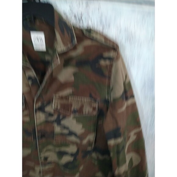 Zara Camouflage Button Up shirt/ Jacket Size Small Outdoorsy - Picture 6 of 10